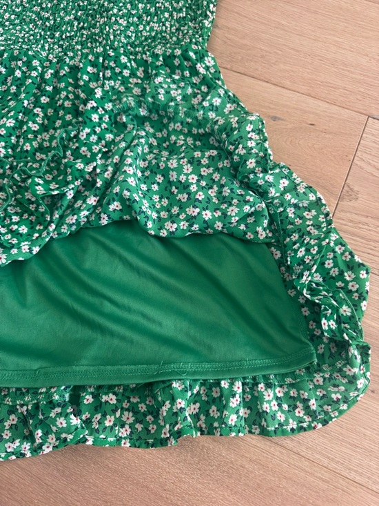 Sienna Sky Green Floral Smocked Sundress Small - Picture 4 of 5